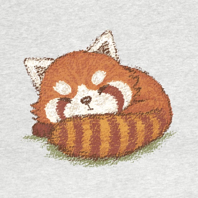 Red panda sleeping by sanogawa